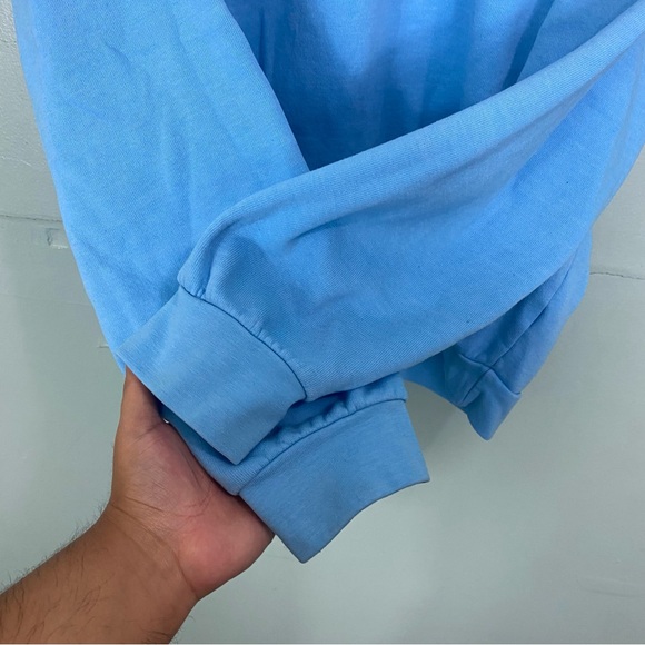 Aviator Nation Blue Pullover Sweatshirt Rainbow Size Medium‎ FLAWED - Picture 6 of 11